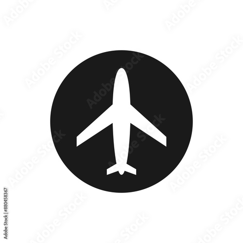 Aircraft icon vector. Plane illustration sign. Airplane symbol. Travel logo.