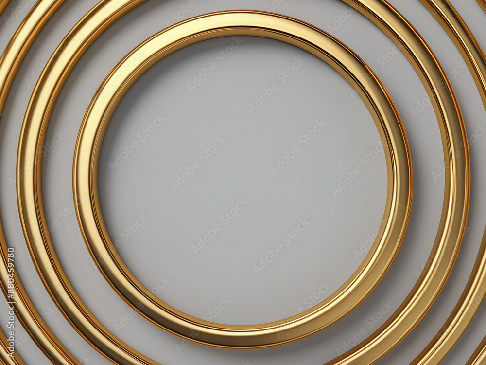 Gold metallic ring isolated on white background top view Gold metallic ring isolated on white background top view