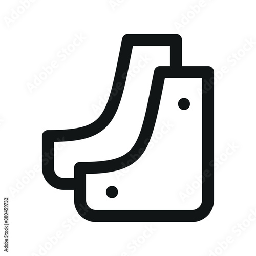 Car mud flaps UI icon, car mudguard minimal line vector symbol