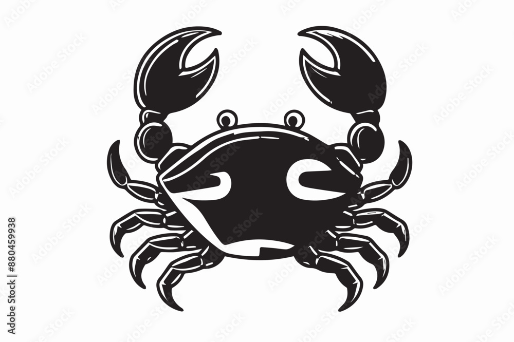 Fototapeta premium black and white crab