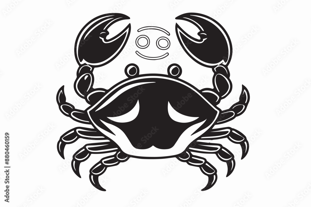 crab on white crab on white