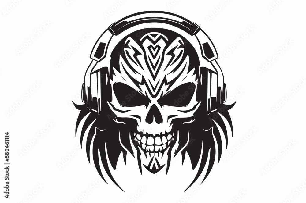 Obraz premium skull with wings