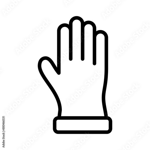 gloves icon line vector design