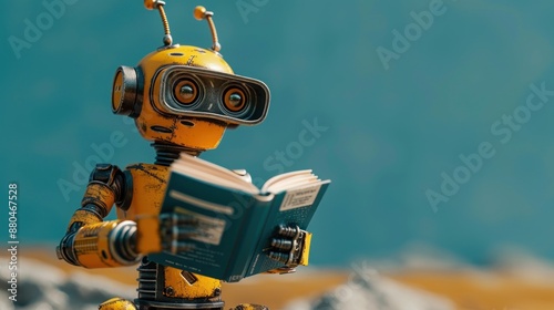 Robot Reading a Book