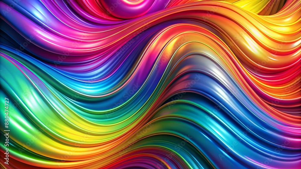 Vibrant swirling rainbow liquid backdrop features dynamic neon gradient curves and mesmerizing fluid texture in futuristic acrylic resin design. Vibrant swirling rainbow liquid backdrop features dynamic neon gradient curves and mesmerizing fluid texture in futuristic acrylic resin design.