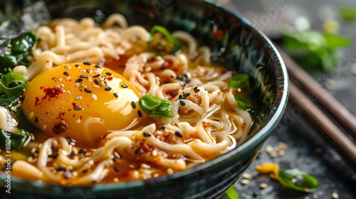 Runny Egg Yolk Infused Rame...
