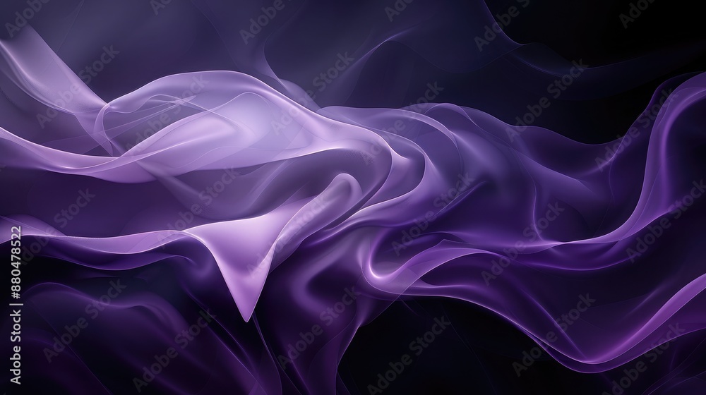 Obraz premium Tranquil Halloween background with dark pastel colors and flowing shapes