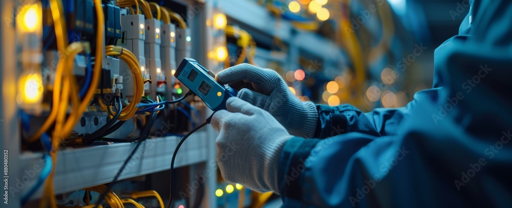 custom made wallpaper toronto digitalThe electrical engineer uses a multimeter to test electrical installations, wiring, and protective relays.