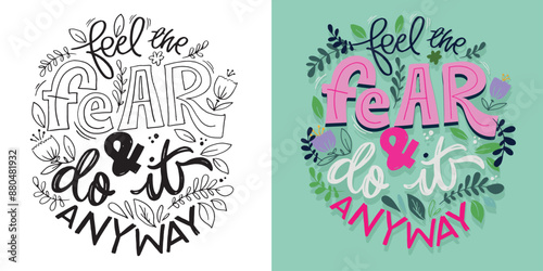 Cute hand drawn doodle lettering quote. Lettering for t-shirt design, mug print, bag print, clothes fashion. 100% hand drawn vector image.