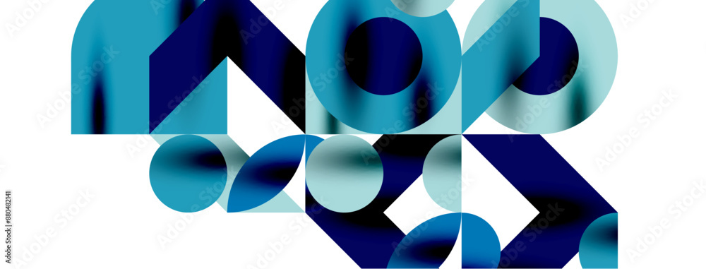 Metal color circles with shadows and other geometric elements composition for wallpaper, banner, background or landing Metal color circles with shadows and other geometric elements composition for wallpaper, banner, background or landing