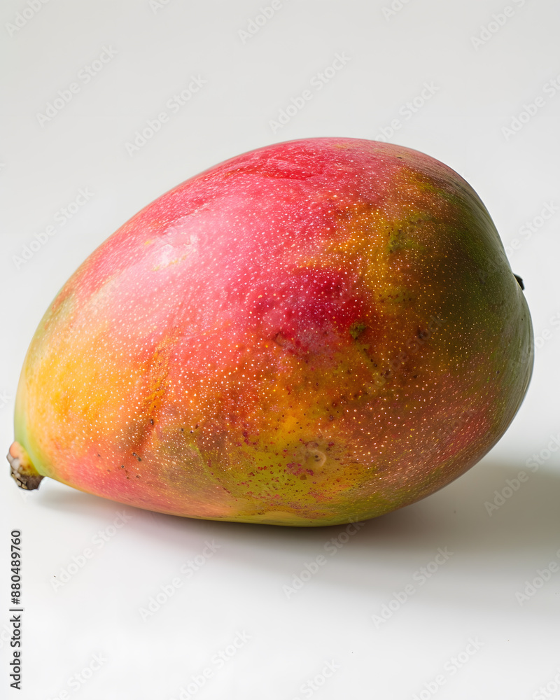 Single ripe mango isolated on a white background Single ripe mango isolated on a white background