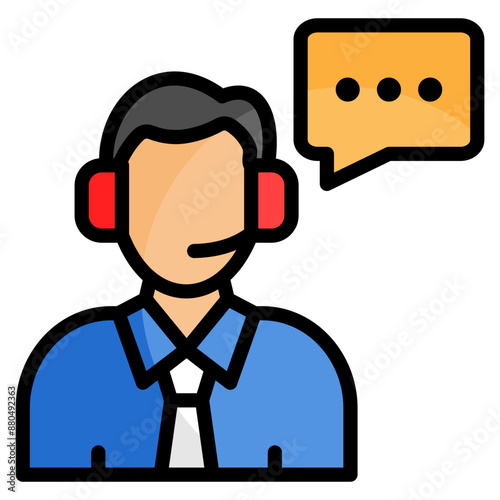 Customer Service Icon For Design Element