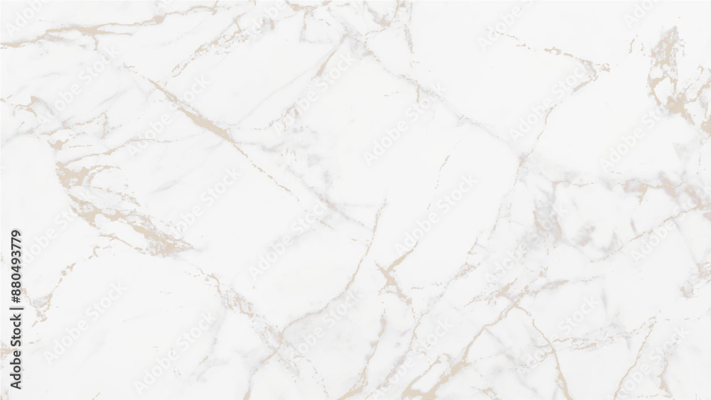 Obraz premium tiles can be decorated with natural white marble texture. White gold marble texture pattern background with high Vector gold marble realistic texture resolution design for cover book. 