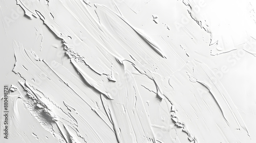 White brush strokes on a white textured background