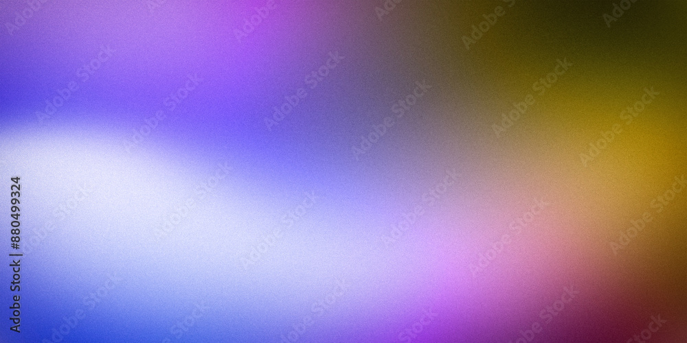 Fototapeta premium Smooth gradient background merging purple, blue, and yellow tones, creating a serene and visually appealing effect. Perfect for digital art, web design, and creative projects