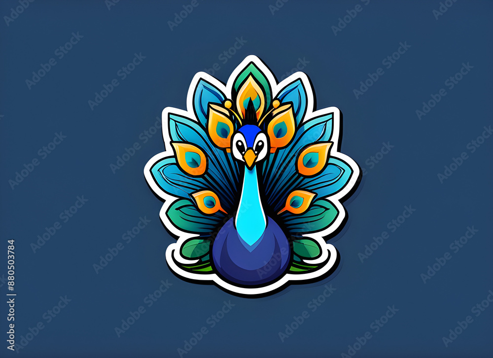 Obraz premium Peacock generative ai
