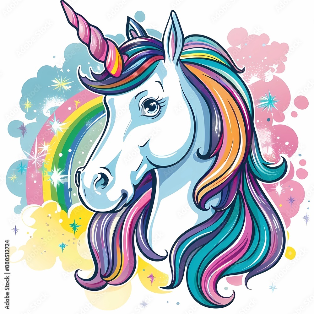 A for Adley - Unicorn Rainbow cartoon T-Shirt Poster A for Adley - Unicorn Rainbow cartoon T-Shirt Poster