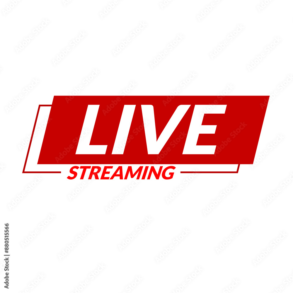 Red Live Straming Icon Template For social media Design Red Live Straming Icon Template For social media Design
