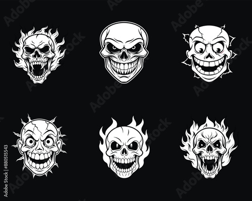 Scary Skull Smiling