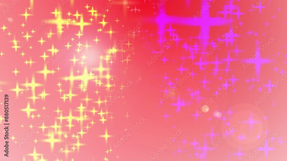 yellow stars and to scatter. 3D animation yellow stars and to scatter. 3D animation