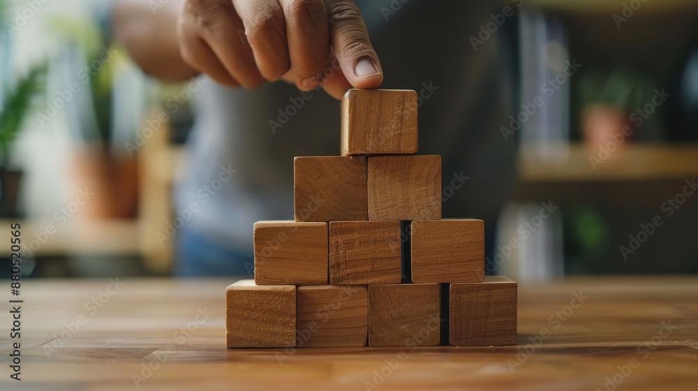 An illustration of the success process for business growth, with a copy space on the background An illustration of the success process for business growth, with a copy space on the background