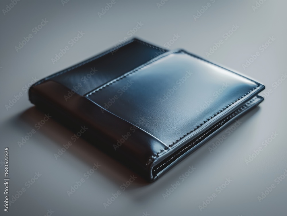 Schwarze Ledergeldbörse Schwarze Ledergeldbörse