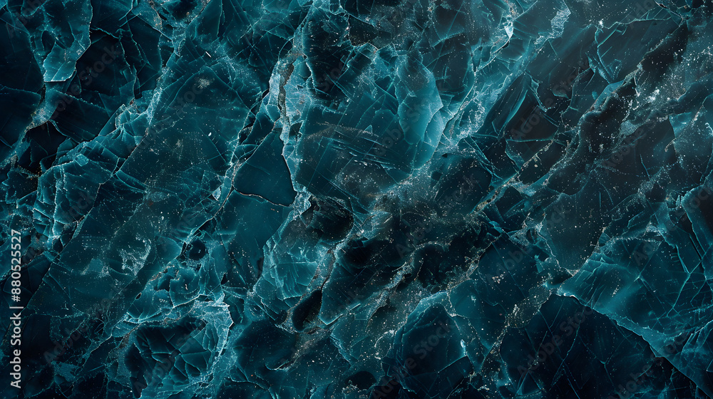 Fototapeta premium Close-up view capturing intricate marbling patterns, suitable for backgrounds or wallpapers.