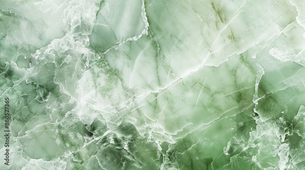 Fototapeta premium Light green marble surface texture background