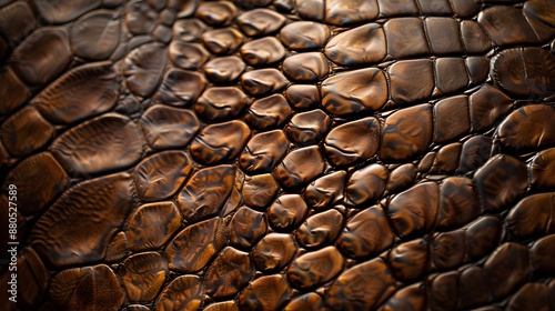 Close-up of Brown Leather Texture.