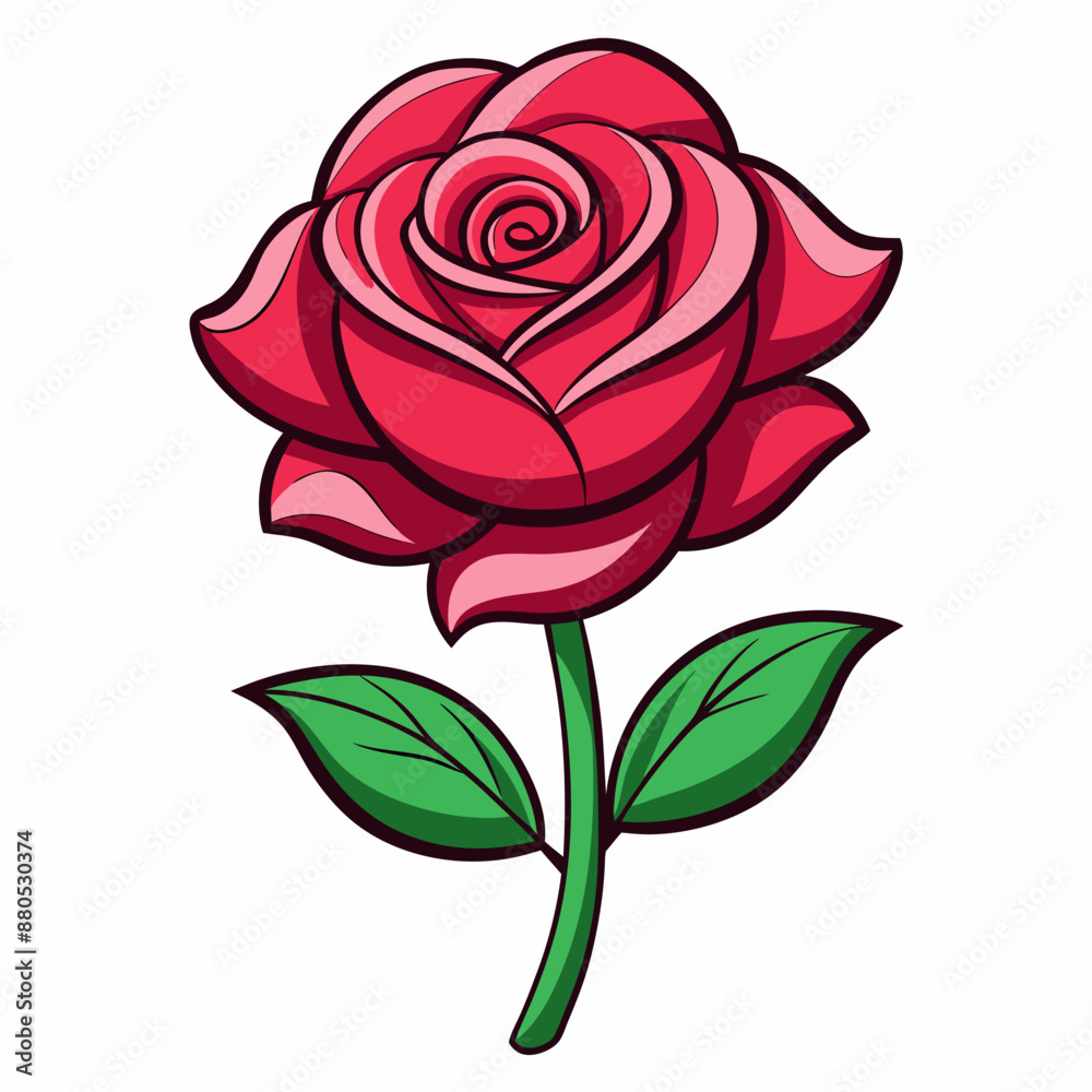 Rose flower vector illustrations Rose flower vector illustrations