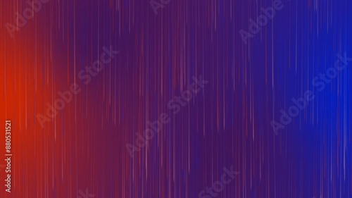 Neon rain falling line background with orange and blue color animated video