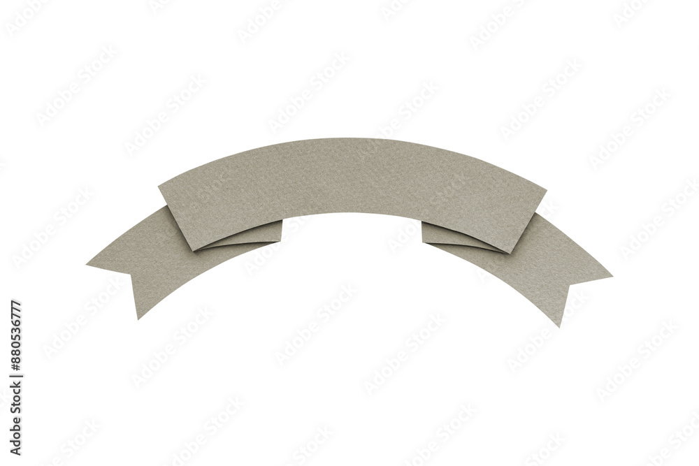 Pale earth tone ribbon paper craft banner mockup Pale earth tone ribbon paper craft banner mockup