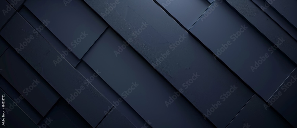 This is an abstract black background with geometric shapes and geometric lines, a dark blue gradient, a modern minimalist style with sharp edges and metal strips with light reflections This is an abstract black background with geometric shapes and geometric lines, a dark blue gradient, a modern minimalist style with sharp edges and metal strips with light reflections