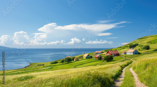 Small village on the Faroe Islands