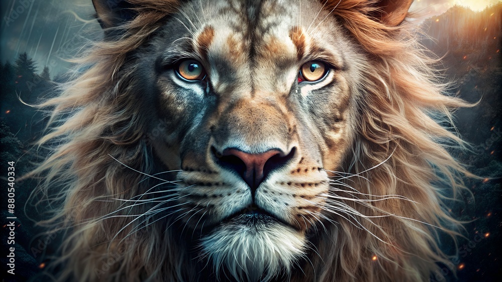 Naklejka premium lion animal 