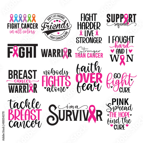 15 Cancer SVG Bundle