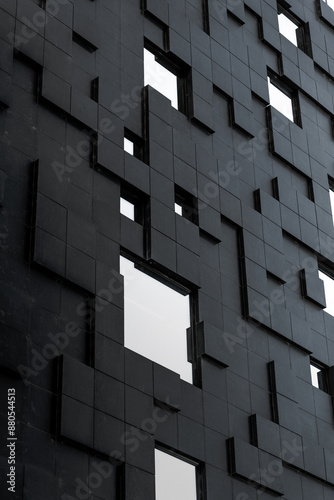 Photography windows of a building in stockholm sweden