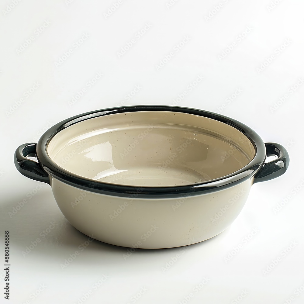 A ceramic baking dish with handles isolated on whi 086 pot, isolated, pan, kitchen, white, metal, cooking, saucepan, steel, food, utensil, empty, object, kitchenware, handle, stainless, equipment, ir A ceramic baking dish with handles isolated on whi 086 pot, isolated, pan, kitchen, white, metal, cooking, saucepan, steel, food, utensil, empty, object, kitchenware, handle, stainless, equipment, ir