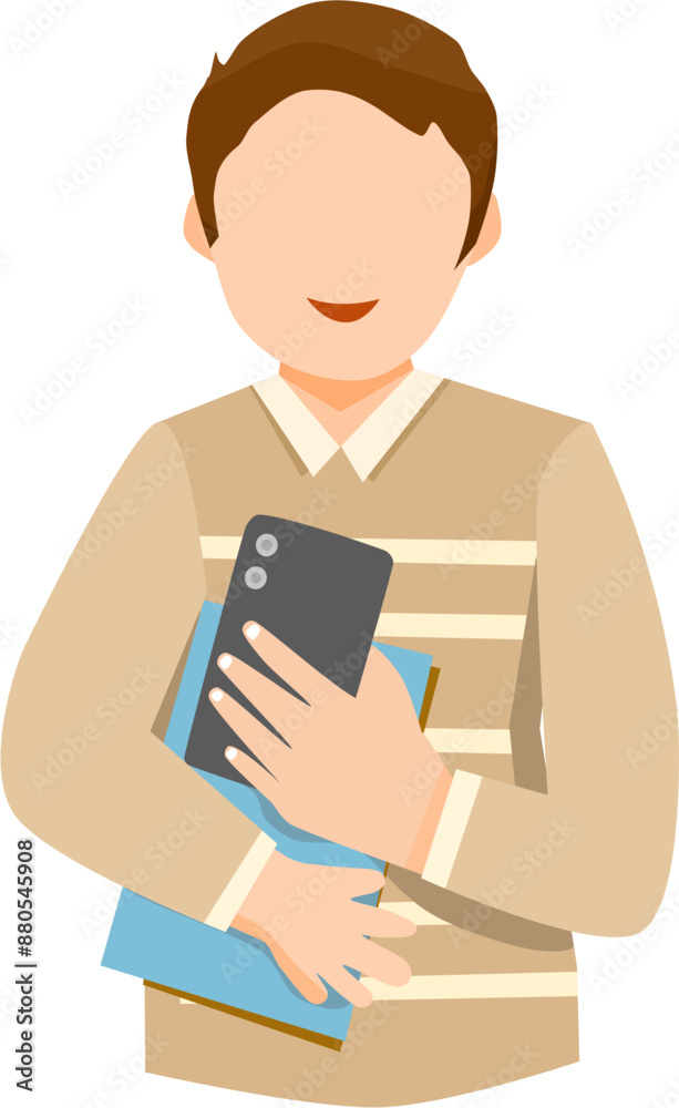 man holding phone, showing blank screen man holding phone, showing blank screen