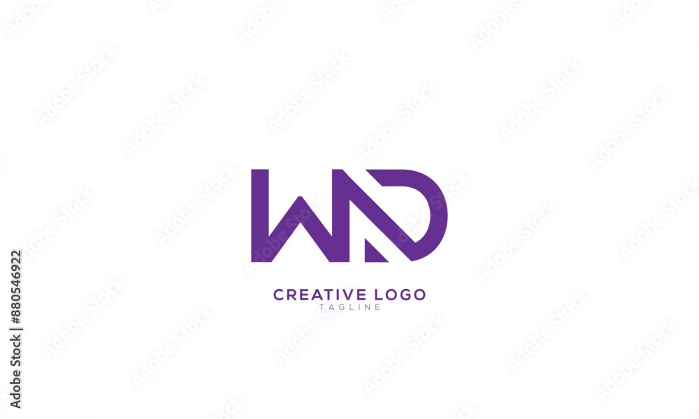 WD Abstract initial monogram letter alphabet logo design WD Abstract initial monogram letter alphabet logo design