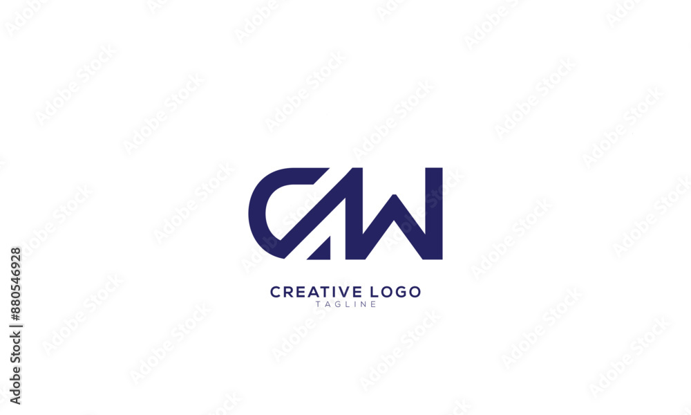 CW Abstract initial monogram letter alphabet logo design CW Abstract initial monogram letter alphabet logo design