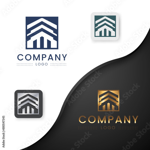 Building logo design with modern concept