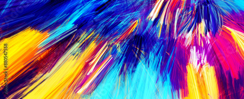 Art dynamic bright color background. Abstract painting colorful texture. Mode...