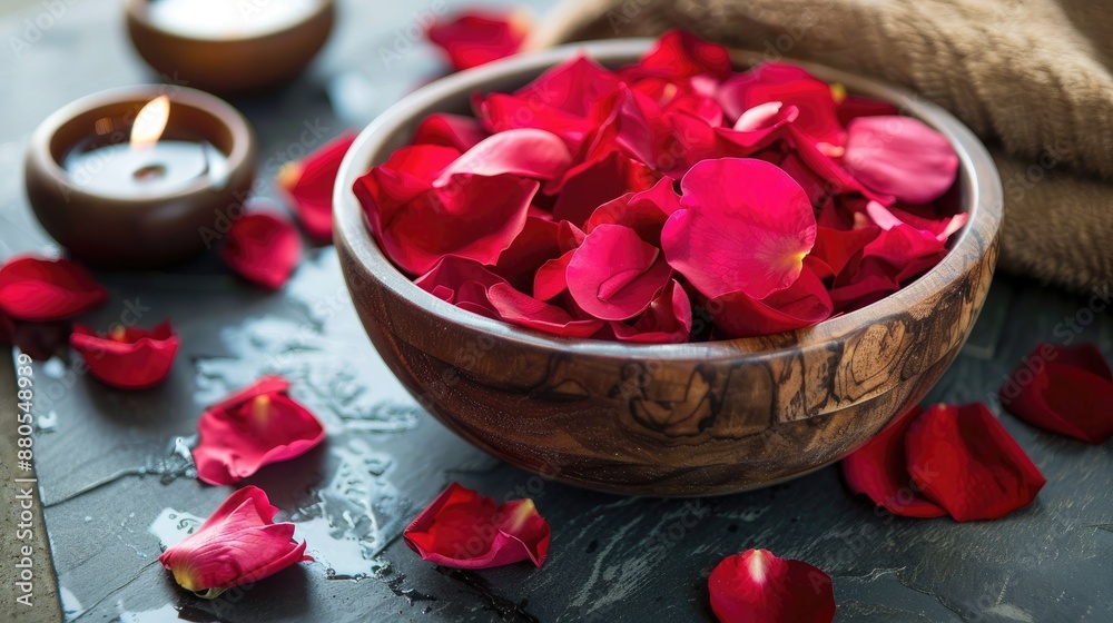 Treatment using rose petals Treatment using rose petals