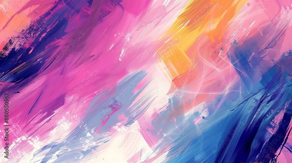 Obraz premium Abstract watercolor background. Hand-drawn illustration. Colorful background