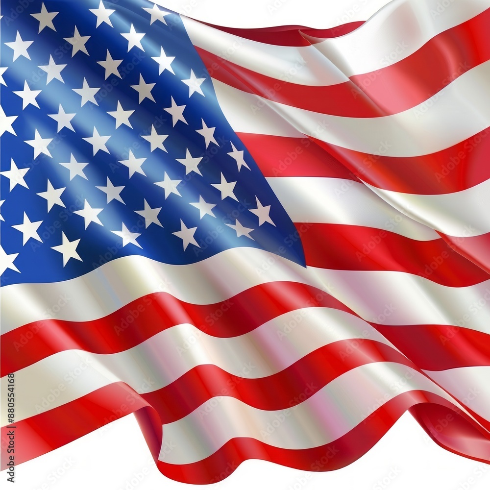 Obraz premium American Flag Waving in the Wind