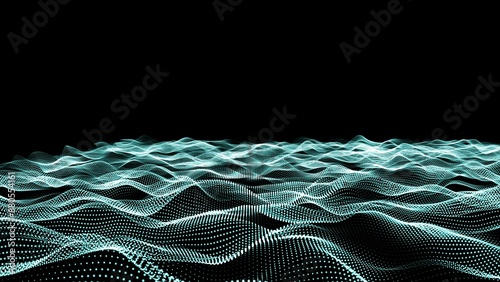 Abstract and technology dots wave background. Halftone dots background. black abstract digital particle dots wave and lights background. dot background. Texture black dots on black background.