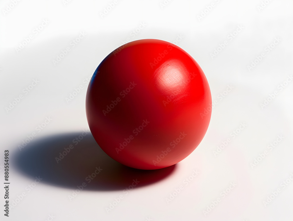 Vibrant red ball sitting alone on a pure white background, with a subtle shadow underneath, creating a striking contrast of color and texture. Vibrant red ball sitting alone on a pure white background, with a subtle shadow underneath, creating a striking contrast of color and texture.