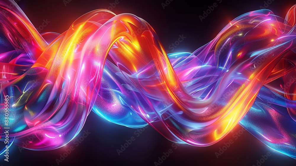 Abstract Colorful Glowing Liquid. Abstract Colorful Glowing Liquid.
