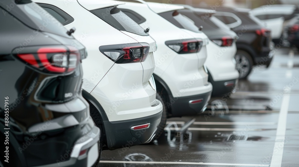 Cars parked in rows on outdoor parking. Used car for sale and rental service. Car insurance. Automobile parking area. Car dealership and dealer agent concept. Automotive industry. car showroom Cars parked in rows on outdoor parking. Used car for sale and rental service. Car insurance. Automobile parking area. Car dealership and dealer agent concept. Automotive industry. car showroom